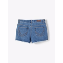 NAME IT Højtaljede Mom Shorts Teces Blue